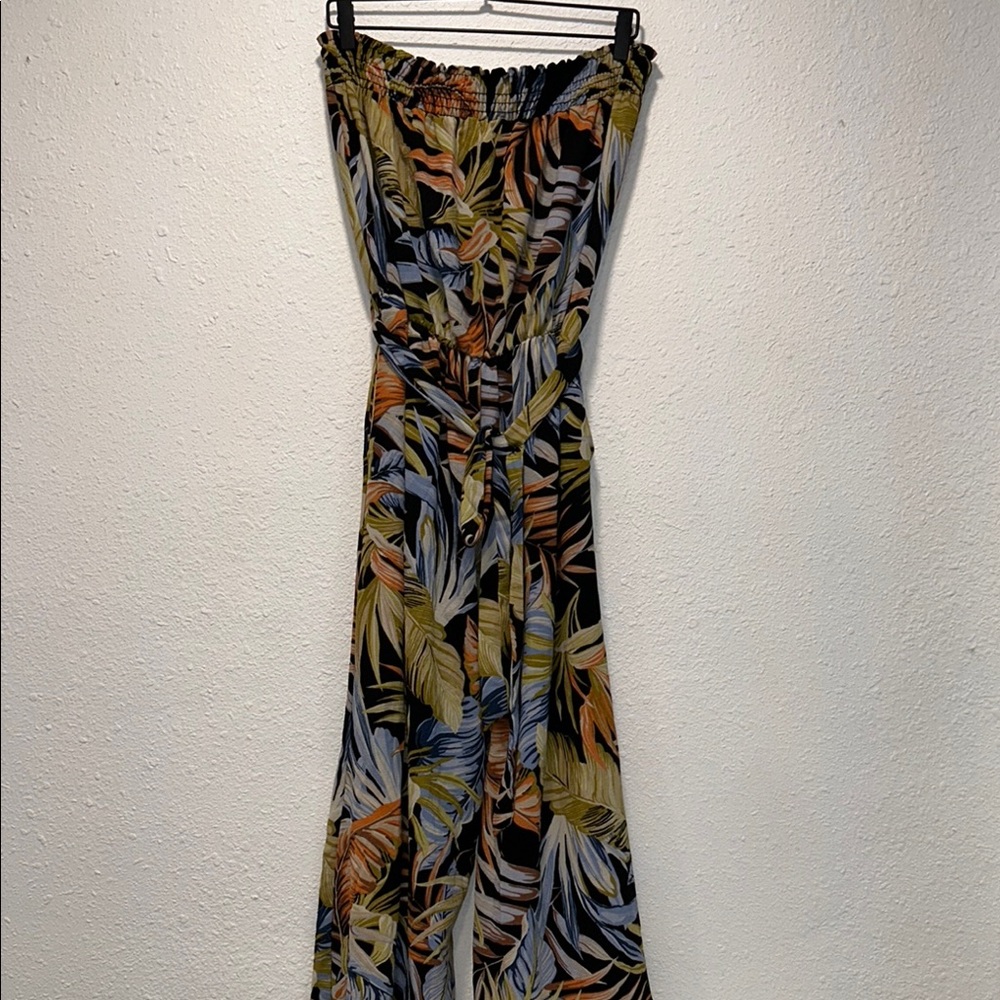 Tropical Print Jumpsuit